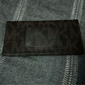 Women's Brown Michael Kors Thin ID Checkbook Wallet Insert - BRAND NEW